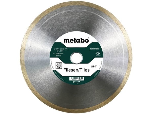 Metabo 628557000, Luonnonkivi, Laatta, 23 cm, 2,22 cm, 6600 RPM, Makita, 1 kpl
