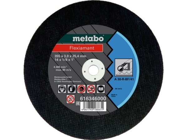 Metabo 616346000, levyleikkuri, Tasainen keskiosa, Terästä, Metabo, 2,54 cm, 35,5 cm