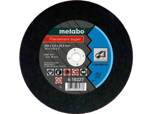 Metabo 616328000, levyleikkuri, Terästä, 30 cm, Metabo, Tasainen keskiosa, 2,54 cm