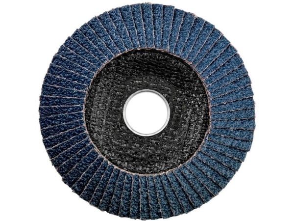 Metabo 623146000, Sammenleggbar skive, Flatt senter, Metall, Rustfritt stål, Stål, Alle merker, 11,5 cm, Blå