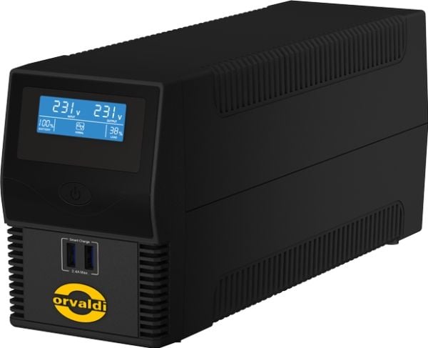Orvaldi ID650IEC, Linje-Interactive, 0,6 kVA, 360 W, Pseudo sine, 230 V, 230 V