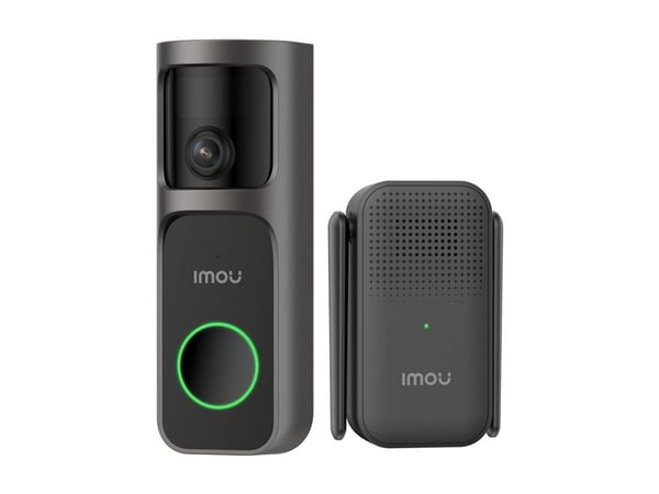 Imou Doorbell 3 Kit - Dörrklocka - true 360° panoramic view - trådlös - svart
