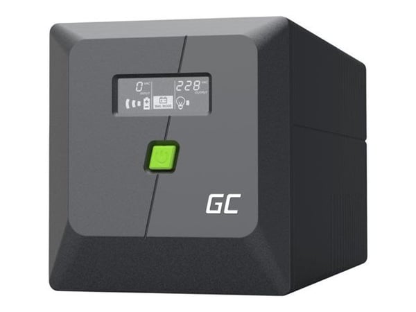 UPS Greencell 1000VA 700W PowerProof med LCD-skjerm UPS Greencell 1000VA 700W PowerProof med LCD-skjerm