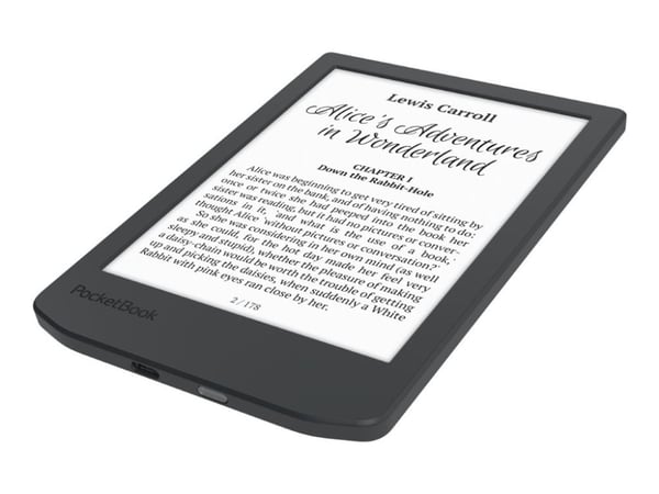 PocketBook Verse Lite, 15,2 cm (6"), E Ink Carta, 758 x 1024 piksler, ACSM, AZW, AZW3, CBR, CBZ, CHM, DOC, DOCX, DjVu, EPUB, FB2, FB2.ZIP, HTM, HTM...