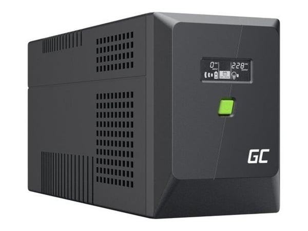UPS Greencell 1500VA 1050W PowerProof med LCD-skjerm UPS Greencell 1500VA 1050W PowerProof med LCD-skjerm
