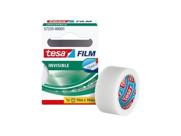 tesa film, matt osynlig, 19 mm x 10 m självhäftande film av PP-film, kan märkas, kopieringsneutral (57335-00001-00)