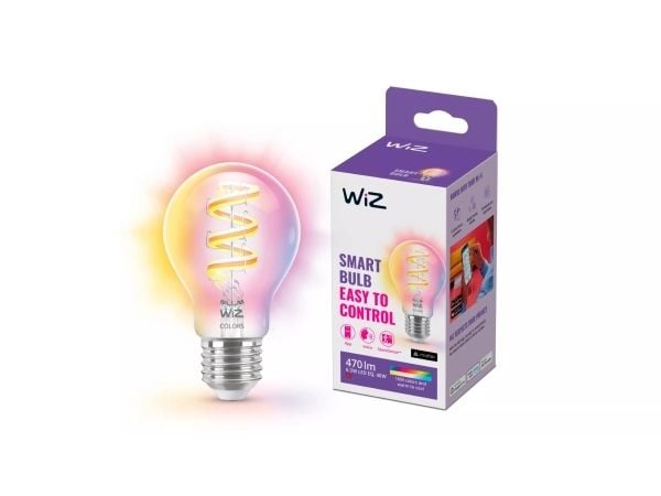 WiZ Lamp Filament - Smart LED lighting - Coloured and White light - E27 - 40W - Transparent - Wi-Fi