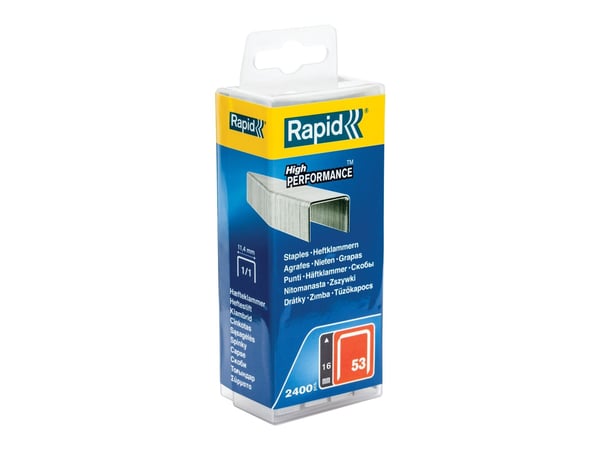 Rapid 5000202, Pakke med stifter, 1,6 cm, 2400 stifter, Merking, Metallisk, Rapid (merkevare)