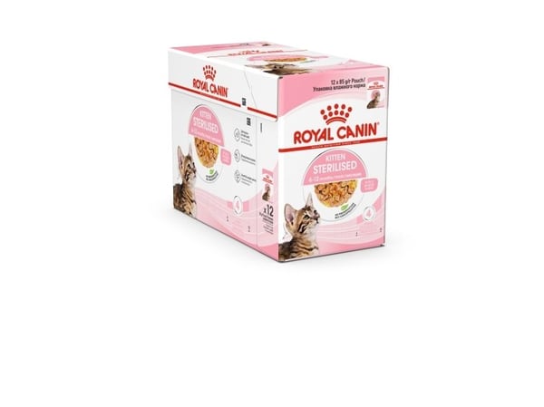 ROYAL CANIN FHN Kitten Sterilised gala Vådfoder til katte 12x85g