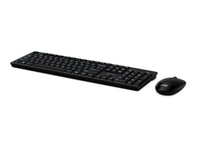 Acer AAK410 - Sats med tangentbord och mus - trådlös - svart - detaljhandel