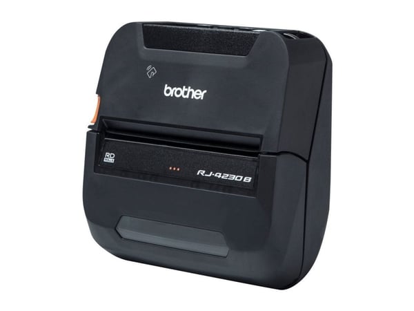 Brother RuggedJet RJ-4230BL - Kvitteringsskriver - direktetermisk - Rull (11,3 cm) - 203 dpi - inntil 127 mm/sek - USB 2.0, NFC, Bluetooth 4.2