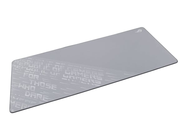 ASUS ROG Scabbard II Arctic Gray XXL, Grå, Mönster, Tyg, Gummi, Halksäker botten, Musmatta för spel