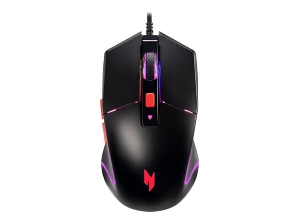 Acer Nitro NMW100 - Mus - optisk - 6 knappar - kabelansluten - USB - svart - detaljhandel