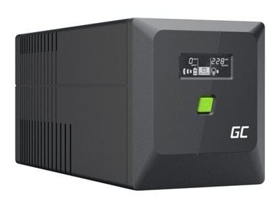 Green Cell PowerProof - UPS - med LCD-display - AC 220/230/240 V - 480 watt - 750 VA - 9 Ah - USB - utgångskontakter: 4