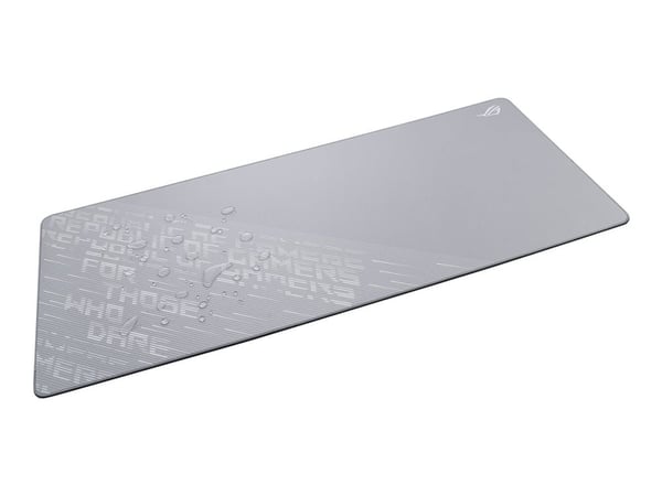 ASUS ROG Scabbard II Arctic Gray XXL, Grå, Mönster, Tyg, Gummi, Halksäker botten, Musmatta för spel