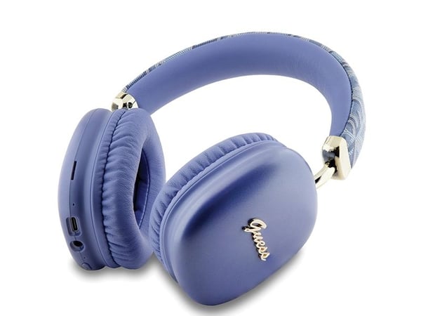 Guess Metallic Script Logo kuulokkeet violetti (GUBHK1GCTCSU)