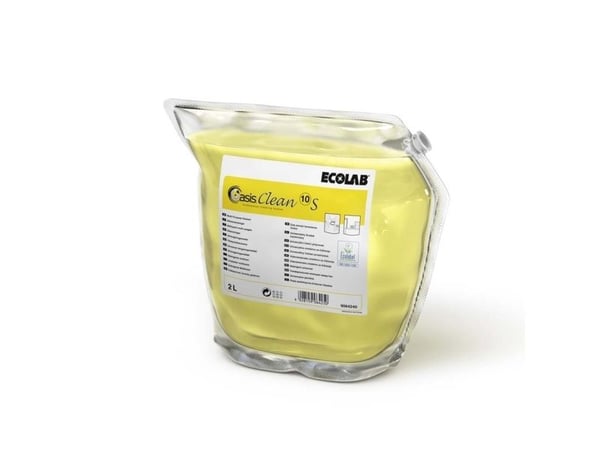 Yleispuhdistusaine Oasis Clean 10 S ilman hajustetta 2 ltr Vaaleankeltainen,2 kpl/pakkaus