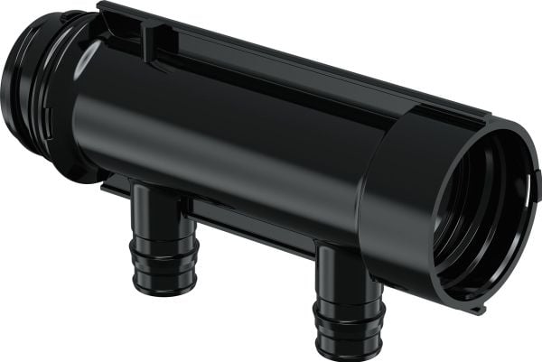 Uponor PPM fordeler Q&E 2x16 - 1 c/c 50 mm. husk ringe, 2 x vvs nr. 045338216