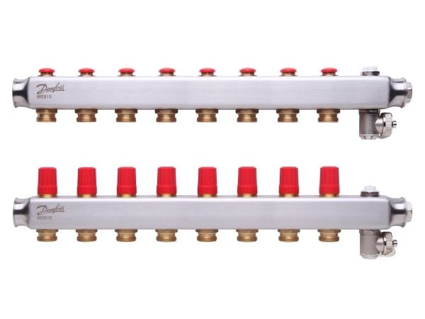 Danfoss SSM manifoldsæt 8+8 m/endestykke