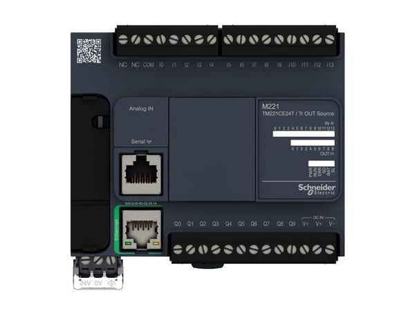 Schneider Electric TM221CE24T, IP20, -10 - 55 ° C, -25 - 70 ° C, 110 mm, 70 mm, 90 mm