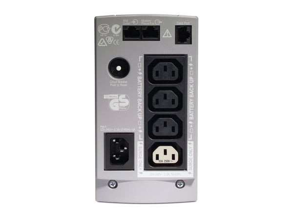 APC Back-UPS, Standby (Offline), 0,5 kVA, 300 W, Sinus, 160 V, 300 V