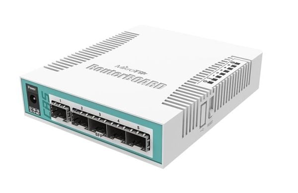 Mikrotik CRS106-1C-5S, Gigabit Ethernet (10/100/1000), Power over Ethernet -tuki