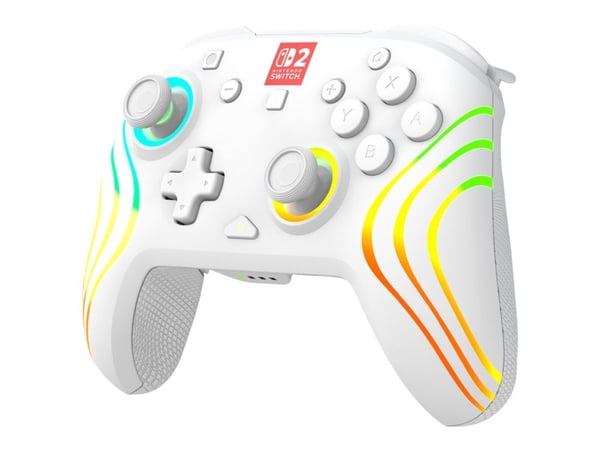Turtle Beach Afterglow Wave - Håndkonsoll - trådløs - hvit - for Nintendo Switch, Nintendo Switch 2, Nintendo Switch Lite, Nintendo Switch OLED