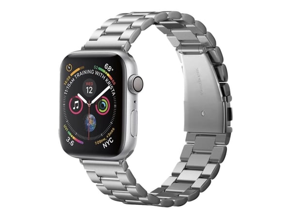 Spigen Modern Fit, Yhtye, Älykello, Hopea, Apple, Ruostumaton teräs, 44 mm