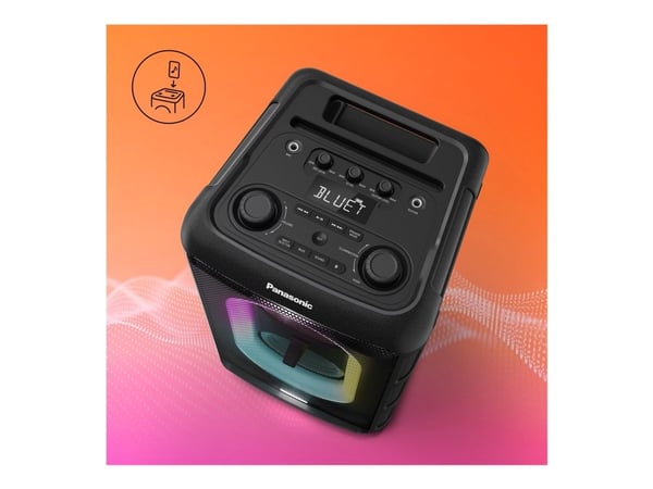 Panasonic SC-BMAX10E-K - Partyhögtalare - trådlös - Bluetooth - 150 watt - 2-vägs - svart