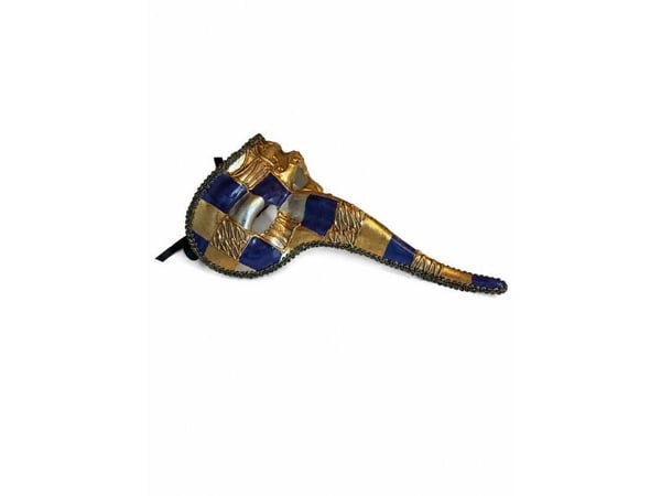 Venezia halvmaske, lilla og guld