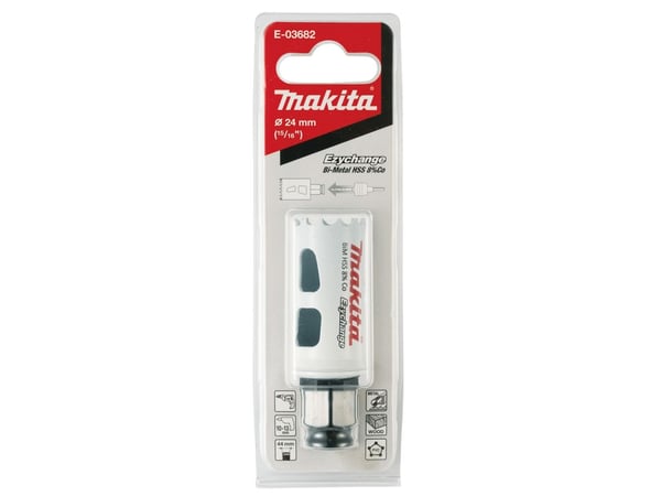 MAKITA BIM HSS-Co 8% 24mm EZYCHANGE METALL, STÅL, ALU, TRÄ, PVC
