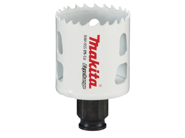 Makita E-03800, Single/enkelt, Drill, Stål, Aluminium, Plast, Tre, Rustfritt stål, Hvit, Bimetall, 4,4 cm