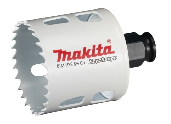 Makita E-03838, Yksi, Pora, Terästä, Alumiini, Muovi, Puu, Ruostumaton teräs, Valkoinen, Kaksoismetalli, 4,4 cm