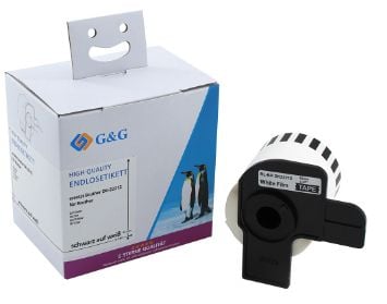G&G 5D22212-TD, Hvit, Brother, Brother QL1050 Brother QL1060N Brother QL1100 Brother QL1110NWB Brother QL500 Brother QL550..., 6,2 cm, 15,24 m, 1 s...