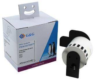 G&G 5D22212-TD, Hvit, Brother, Brother QL1050 Brother QL1060N Brother QL1100 Brother QL1110NWB Brother QL500 Brother QL550..., 6,2 cm, 15,24 m, 1 s...