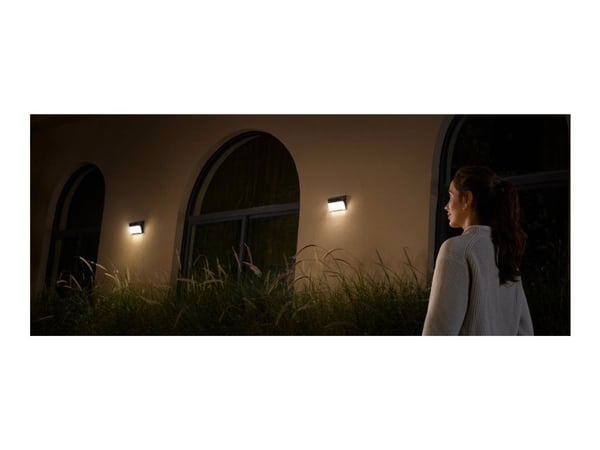 Eufy Solar Wall Light Cam S120 - Nettverksovervåkingskamera - værbestandig - farge (Dag og natt) - 1920 x 1080 - 1080p - lyd - trådløs - Wi-Fi