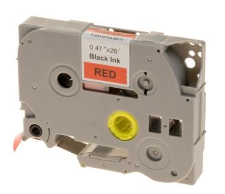 G&G 5T431-TD, Röd, Svart, Brother, Brother PTouch 1010 Brother PTouch 1280 Brother PTouch 18R Brother PTouch 2100VP Brother PTouch..., 1,2 cm, 8 m