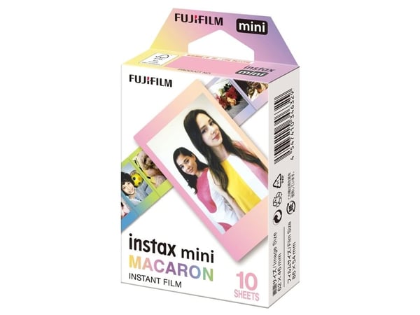 Fujifilm Instax Mini MACARON - Hurtigvirkende fargefilm - ISO 800 - 10 eksponeringer