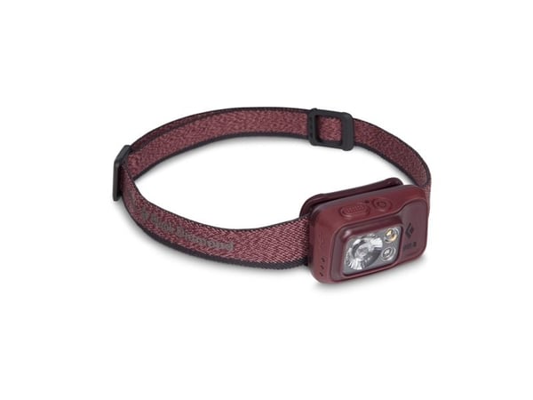 Black Diamond Spot 400-R, Taskulamppu otsanauhalla, Bordeaux, Painikkeet, 1 m, IP67, 400 lm