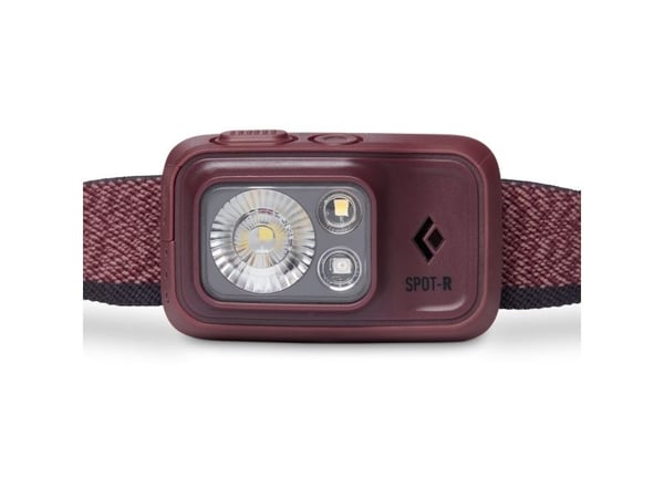 Black Diamond Spot 400-R, Taskulamppu otsanauhalla, Bordeaux, Painikkeet, 1 m, IP67, 400 lm