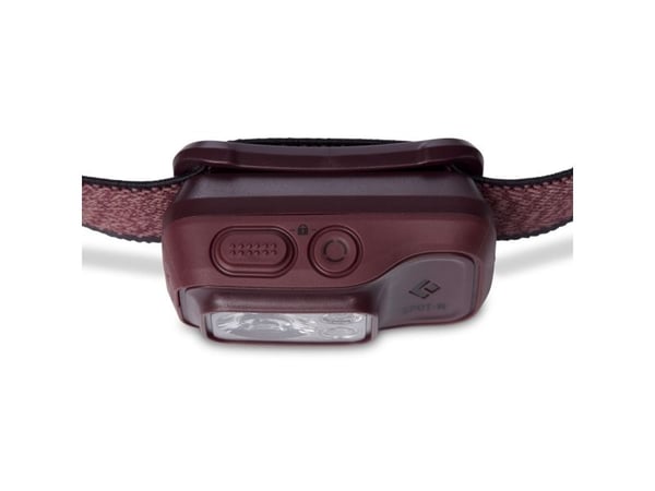 Black Diamond Spot 400-R, Taskulamppu otsanauhalla, Bordeaux, Painikkeet, 1 m, IP67, 400 lm