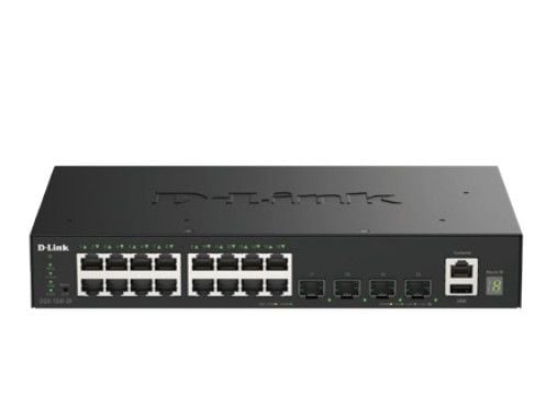 D-Link DGS-1530-20/E, Hallittu, L2, Gigabit Ethernet (10/100/1000), Täysin kaksipuolinen, Telineasennus