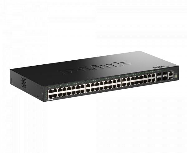 D-Link SmartPro DGS-1530-52 - Switch - smart - 48 x 10/100/1000 + 4 x 10 Gigabit SFP+ - stasjonær, rackmonterbar