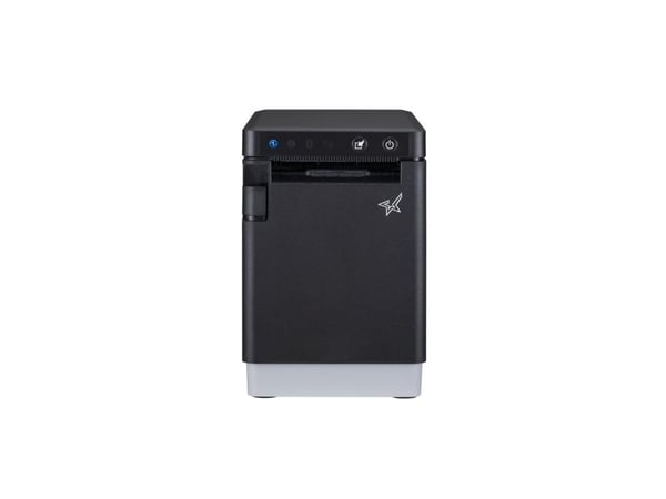 Star mC-Label2 MCL21CI LBL - Etikettskriver - direktetermisk - Rull (2,5 - 6 cm) - 300 dpi - inntil 180 mm/sek - USB-C, LAN, USB - rivestang - svart