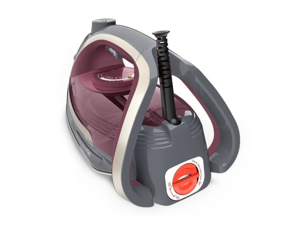 Tefal Ultragliss Plus FV6840E0 - Ångstrykjärn med automatisk avstängning - sula Durilium Airglide - 2800 W - körsbärsröd/grå