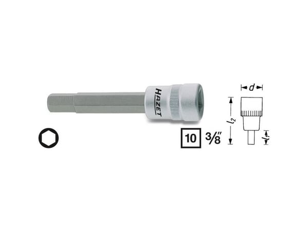 HAZET 8801-5, Kraftpipesett, Imperisk