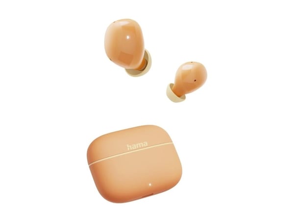 Hama Freedom Buddy II - True wireless-hörlurar med mikrofon - inuti örat - Bluetooth - orange