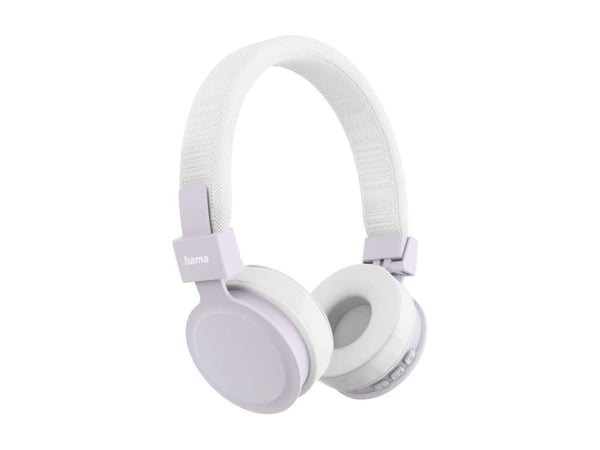 Hama Freedom Lit III - Hodetelefoner med mikrofon - on-ear - Bluetooth - trådløs, kablet - 3,5 mm jakk - hvit