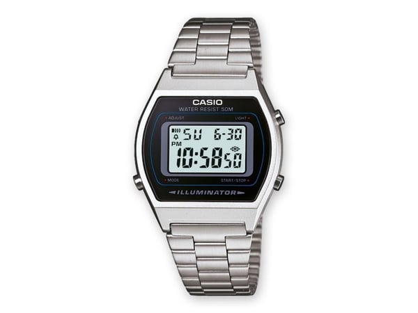 Casio B640WD-1AVEF, Vanntett, Elektronisk