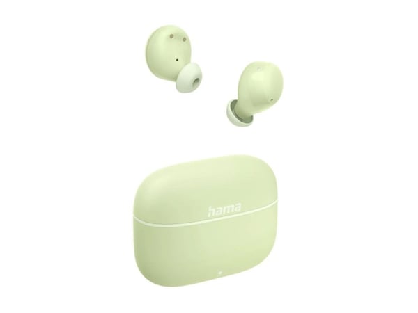 Hama Freedom Buddy II - True wireless-hodetelefoner med mikrofon - i øret - Bluetooth - grønn